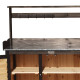 Mesa de preparação com arrumação em madeira FSC termotratada 87x45x120cm - Arbour