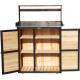 Mesa de preparação com arrumação em madeira FSC termotratada 87x45x120cm - Arbour
