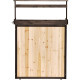 Mesa de preparação com arrumação em madeira FSC termotratada 87x45x120cm - Arbour