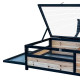 Recinto para tartarugas interior ou exterior em madeira FSC termotratada 97x57x33cm - Shelty Pet