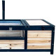 Recinto para tartarugas interior ou exterior em madeira FSC termotratada 97x57x33cm - Shelty Pet