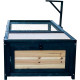 Recinto para tartarugas interior ou exterior em madeira FSC termotratada 97x57x33cm - Shelty Pet