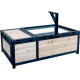 Recinto para tartarugas interior ou exterior em madeira FSC termotratada 97x57x33cm - Shelty Pet