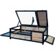 Recinto para tartarugas interior ou exterior em madeira FSC termotratada 97x57x33cm - Shelty Pet