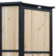 Armário de jardim em madeira FSC termotratada e lacada 69x52x142cm - Arbour