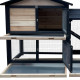 Coelheira em madeira FSC termotratada com vedação 147x53x92cm para 4 coelhos ou outros roedores - Shelty Pet