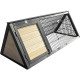 Coelheira em madeira FSC termotratada com vedação 116x53x92cm - triangular - Shelty Pet