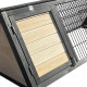 Coelheira em madeira FSC termotratada com vedação 116x53x92cm - triangular - Shelty Pet