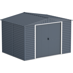 Abrigo de jardim em metal antracite 7,81 m² + kit de fundação ALPINE – DURAMAX