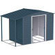 Abrigo de Jardim em Metal Anthracite 4,78 m² com Alpendre ALPINE – Duramax