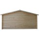 Abrigo de jardim em madeira maciça 16m² PLUS - travessas 28mm Gardy Shelter