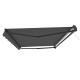 Toldo motorizado 350x250cm EASY antracite, tela de poliéster antracite - X-METAL