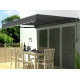 Toldo motorizado 350x250cm EASY antracite, tela de poliéster antracite - X-METAL