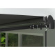 Toldo motorizado 350x250cm EASY antracite, tela de poliéster antracite - X-METAL