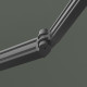 Toldo manual 395x300cm DECO antracite, tela de poliéster antracite - X-METAL