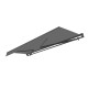 Toldo motorizado 395x300cm DECO antracite, tela de poliéster antracite - X-METAL
