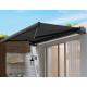 Toldo motorizado 300x250cm LUXO antracite, tela de poliéster antracite - X-METAL
