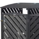Cofre de lixo duplo em madeira FSC termotratada - Arbour