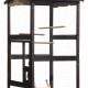 Gaiola exterior ou interior em madeira FSC termotratada 89x65x176cm - Shelty Pet