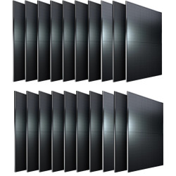 Painéis Solares para Carport 2 Lugares - Conjunto de 20 Painéis de 410W