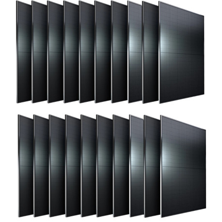 Painéis Solares para Carport 2 Lugares - Conjunto de 20 Painéis de 410W