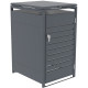 Abrigo para contentor do lixo em aço galvanizado antracite para contentor de 240L - X-METAL