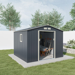 Abrigo de jardim em metal 7,06m² PLUS antracite X-METAL