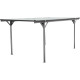 Carport em alumínio antracite 3x5 m com telhado inclinado em policarbonato 6 mm – X-METAL