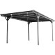 Carport em alumínio antracite 3x5 m com telhado inclinado em policarbonato 6 mm – X-METAL