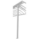 Conjunto de 2 tubos de queda brancos para caleiras de carports para autocaravanas – X-METAL