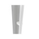 Conjunto de 2 tubos de queda brancos para caleiras de telhado de terraço com 4 m de profundidade – X-METAL