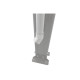 Conjunto de 2 tubos de queda brancos para caleiras de telhado de terraço com 4 m de profundidade – X-METAL