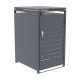 Abrigo para contentor do lixo em aço galvanizado antracite para contentor de 240L - X-METAL