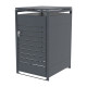 Abrigo para contentor do lixo em aço galvanizado antracite para contentor de 240L - X-METAL