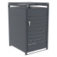 Abrigo para contentor do lixo em aço galvanizado antracite para contentor de 240L - X-METAL