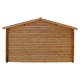 Abrigo em madeira maciça 12m² PLUS 28mm tratado e tingido castanho Gardy Shelter