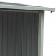 Abrigo para lenha em metaL antracite de 6 esteres X-METAL