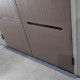 Abrigo de jardim em HDPE Sunlife de telhado inclinado, 6,5 m², creme e castanho + piso – JOBU