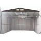 Garagem metálica antracite com portas duplas 19,61m² + kit de fixação X-METAL