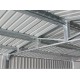 Garagem metálica antracite com portas duplas 19,61m² + kit de fixação X-METAL