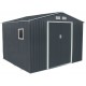 Abrigo de jardim metal 7,06m² PLUS antracite + kit de fixação X-METAL