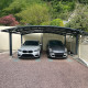 Carport duplo 30m² em em alumínio e policarbonato transparente EAGLE - X-METAL