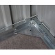 Abrigo de jardim metal 7,06m² PLUS antracite + kit de fixação X-METAL