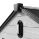 Abrigo de jardim em resina escovada DOCKER 5,3 m² com claraboia e piso – Jobu
