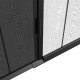 Abrigo de jardim em resina escovada com telhado de uma água DOCKER 6 m² com piso – Jobu