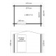 Abrigo de jardim em resina Sydney 4,41m² + piso Keter