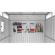 Painel perfurado + 6 ganchos – Kosto – X-METAL