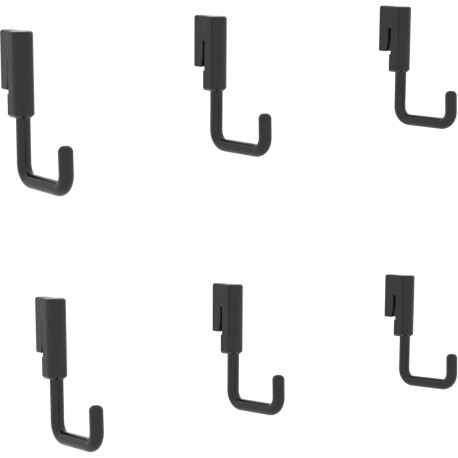 Ganchos de portas para abrigos de gama alta Kosto – conjunto de 12 – X-METAL