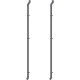 Tubo de queda cinza – pack de 2 – para abrigo de jardim Roka e Kosto – X-METAL