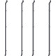 Calhas de caleira cinzentas para os abrigos de jardim de Roka e Kosto X-METAL